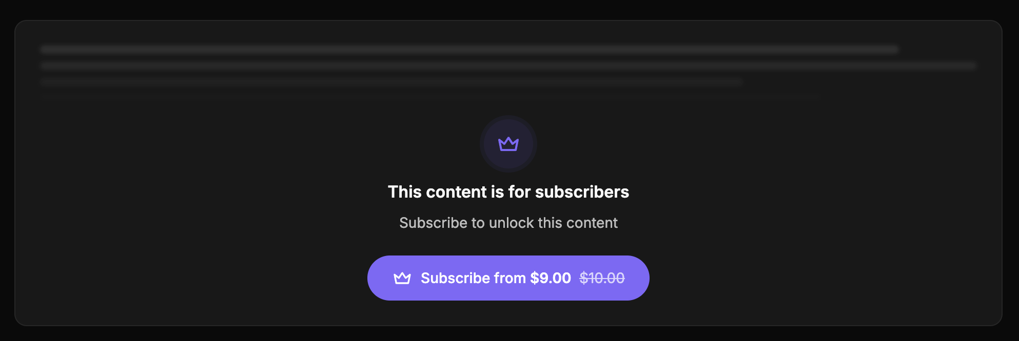 Let creators earn — and take your cut